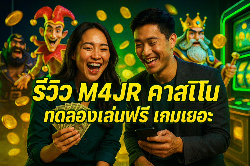 รีวิว M4JR คาสิโน ทดลองเล่นฟรี เกมเยอะ